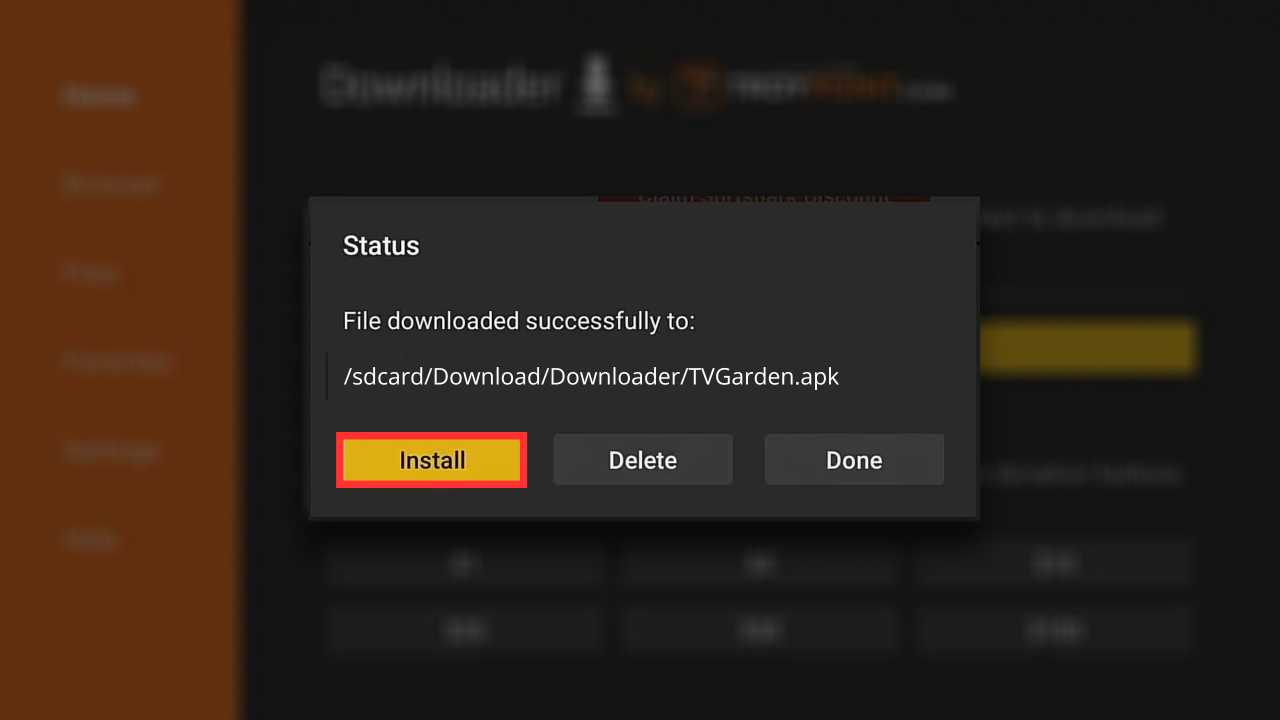 Install TV Garden on Fire Stick 2