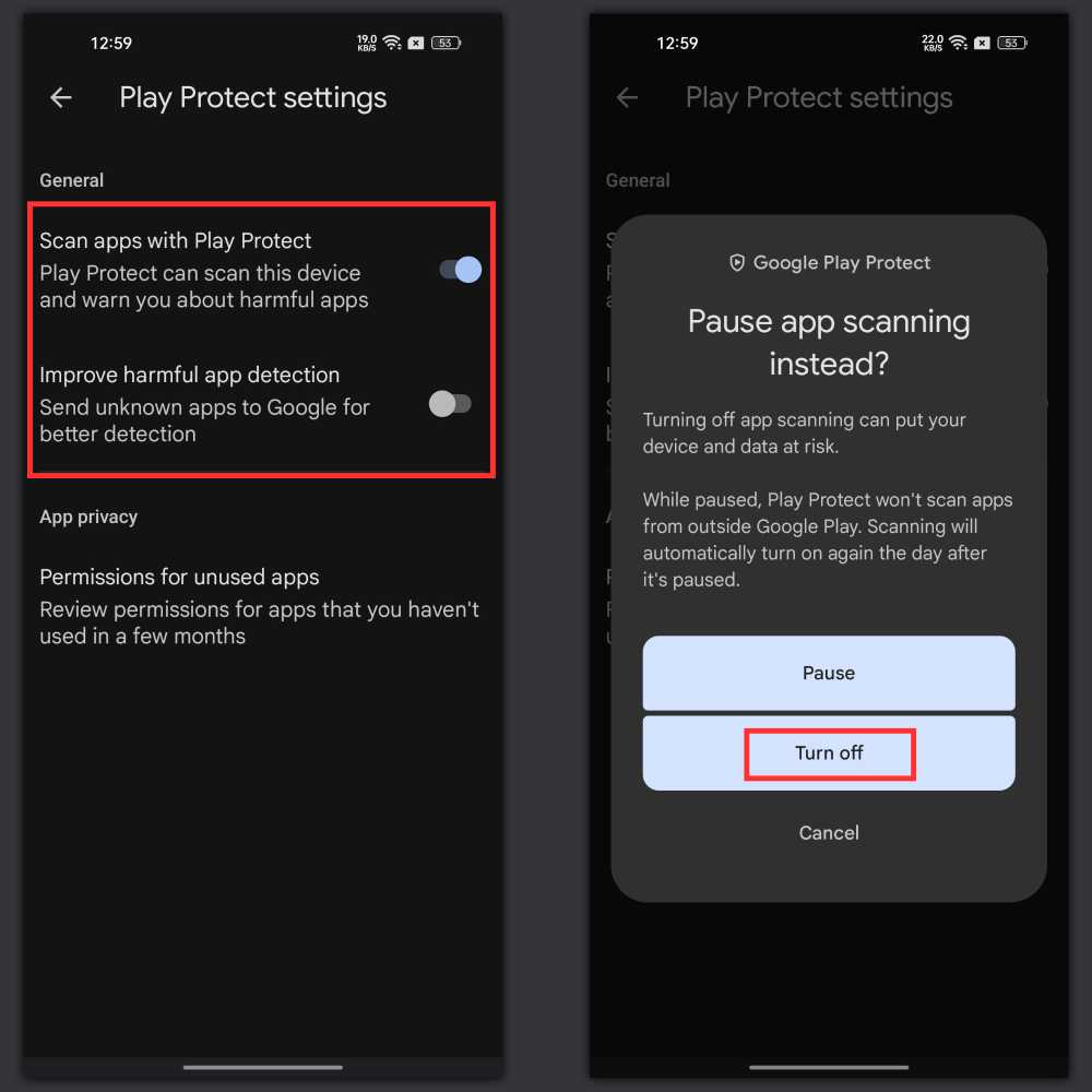 Tips to Solve TV Garden Not Working Problem (Effective Solutions) 2 Disable Google Play Protect